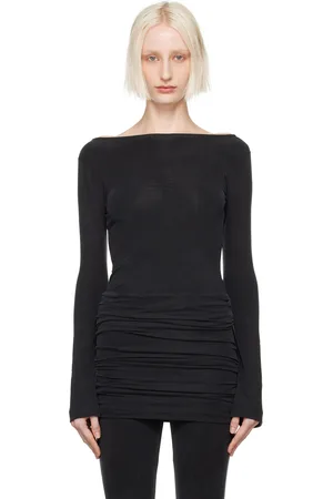 ALAINPAUL T-shirt de style justaucorps noir