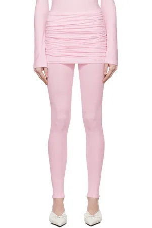 ALAINPAUL Legging rose à empiècement superposé de style jupe