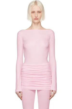 ALAINPAUL T-shirt de style justaucorps rose
