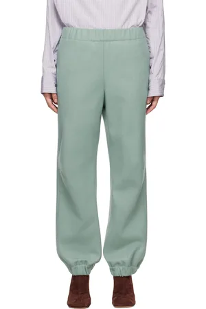 DRIES VAN NOTEN Pantalon bleu en laine