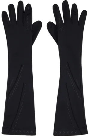 Hyein Seo Gants longs noirs à images