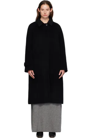 LE 17 SEPTEMBRE Manteau noir à manches raglan