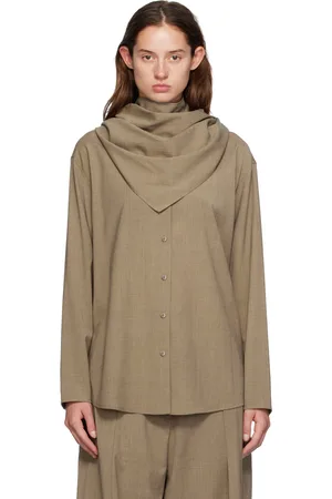LE 17 SEPTEMBRE Chemise beige à encolure arrondie