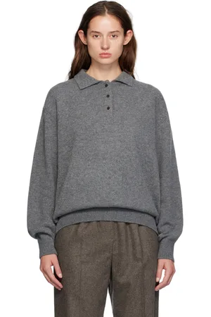 LE 17 SEPTEMBRE Pull gris à col classique