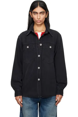 Isabel Marant Chemise Talbot noire en denim