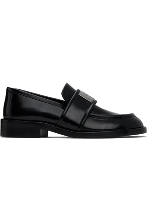 Acne Studios Flâneurs noirs en cuir
