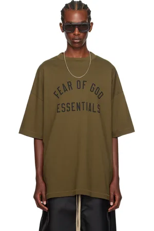 FEAR OF GOD T-shirt kaki à col ras du cou