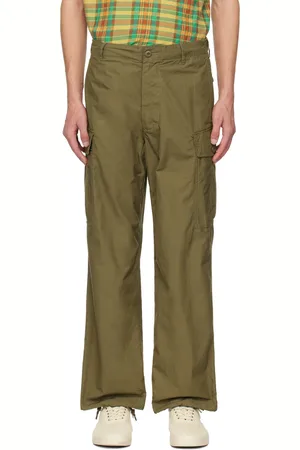 Beams Pantalon cargo militaire kaki