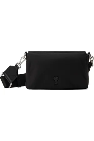 Ami Sac rigide noir à logo Ami de cœur
