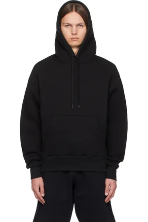Ami Pull à capuche noir à logo Ami de cœur