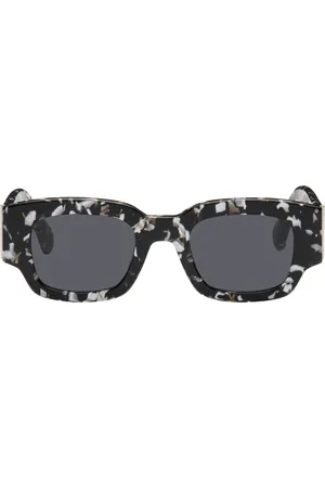 Ami Lunettes de soleil noir et blanc à logos Ami de cœur