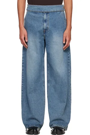 SYSTEM Jean bleu à sangle à la taille