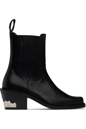 TOGA VIRILIS Bottes chelsea noires en cuir