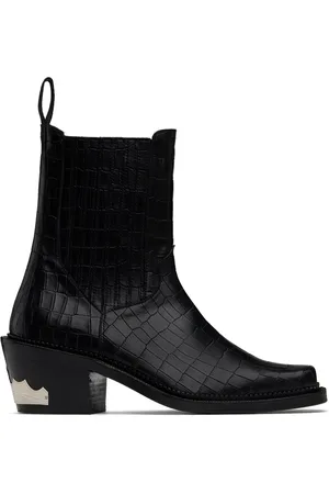 TOGA VIRILIS Bottes chelsea noires exclusives à SSENSE