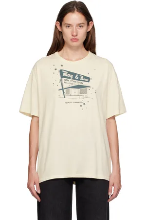 RAG&BONE T-shirt Astro blanc cassé