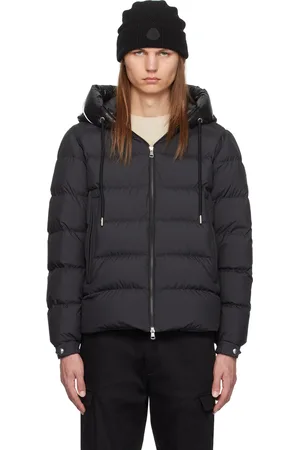 Moncler Blouson Cardere noir rembourré en duvet