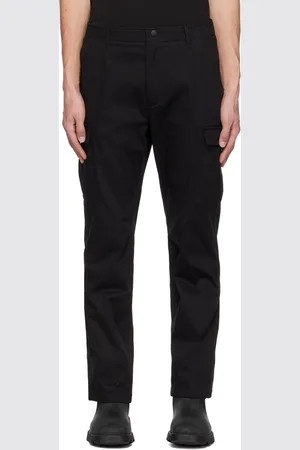 Moncler Pantalon cargo noir à écusson à logo
