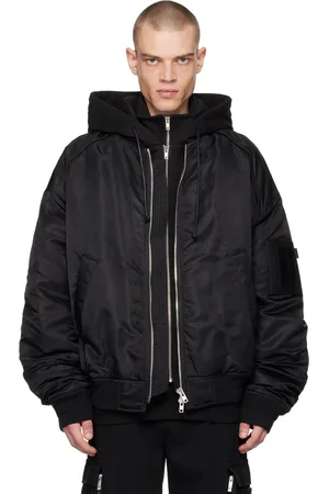 JUUN.J Blouson aviateur étagé noir
