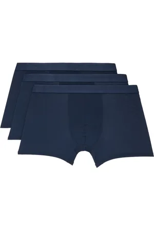 CDLP Ensemble de trois boxers bleu marine