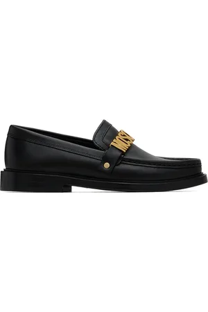Moschino Flâneurs de style collégial noirs