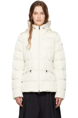 Moncler Blouson Avoce blanc rembourré en duvet