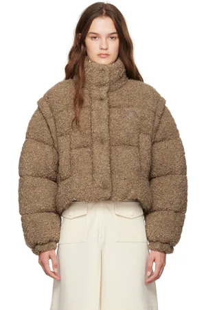 Moncler Blouson Cytinelle beige rembourré en duvet