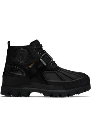 Mens black ralph lauren polo boots online