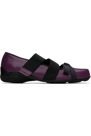 OPEN YY Ballerines mauves à bride entrecroisée