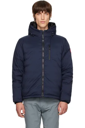 Canada Goose Blouson Lodge bleu marine rembourré en duvet