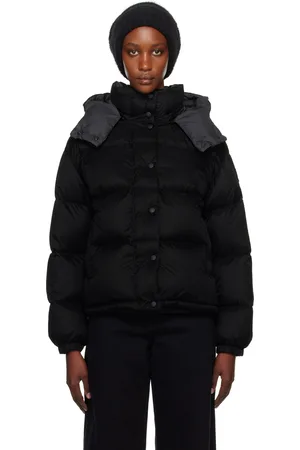 Moncler Blouson court matelassé Ettore noir rembourré en duvet