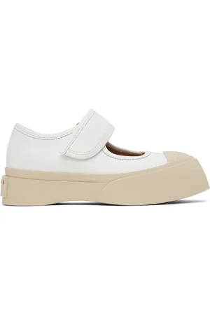 Marni Ballerines de style Charles IX blanches