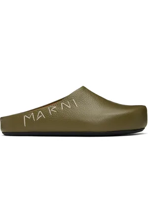 Marni Flâneurs de style sabots Fussbett verts