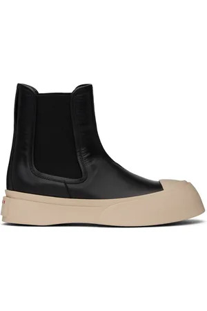 Marni Bottes chelsea noires à semelle Pablo