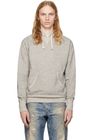Ralph Lauren Pull à capuche droit gris
