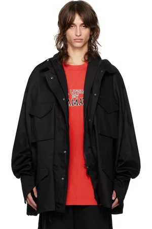 Vetements Blouson noir à capuche de style masque