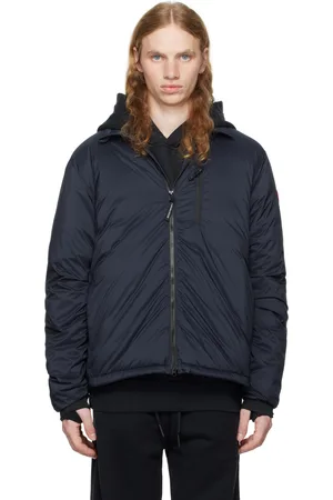 Canada Goose Blouson Lodge bleu marine rembourré en duvet