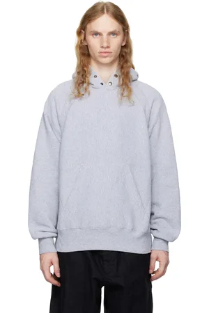 ENGINEERED GARMENTS Pull à capuche gris à manches raglan
