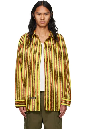 Spencer Badu Chemise jaune à rayures
