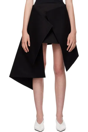 LII Minijupe noire à panneaux exclusive à SSENSE