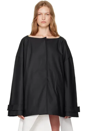LII Blouson noir à col bateau exclusif à SSENSE