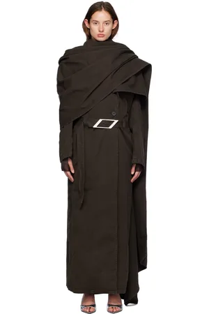 The Attico Trench long brun exclusif à SSENSE