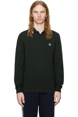 Fred Perry Polo vert à garnitures rayées
