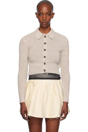 OUR LEGACY Cardigan de style polo Mazzy beige