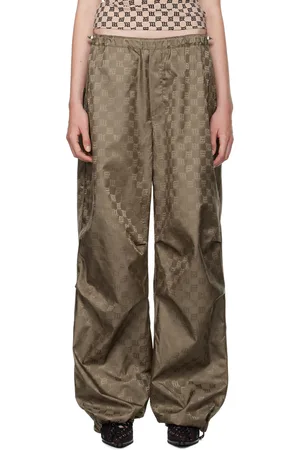 MISBHV Pantalon kaki à monogrammes