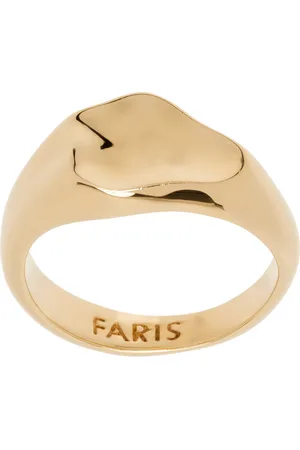 FARIS Bague Pool dorée