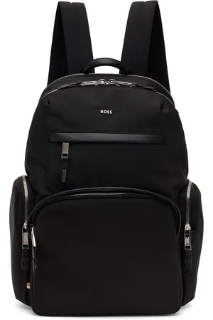 HUGO BOSS Sac à dos noir en canevas