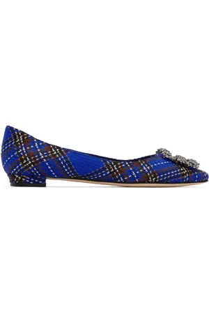 Manolo Blahnik Ballerines Hangisi bleues