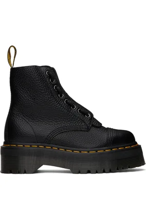 Dr. Martens Bottes Sinclair noires en cuir nappa meulé à plateforme