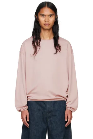 LEMAIRE T-shirt à manches longues décontracté rose
