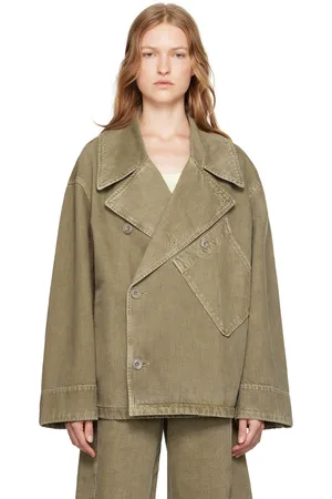 LEMAIRE Blouson Dispatch vert en denim